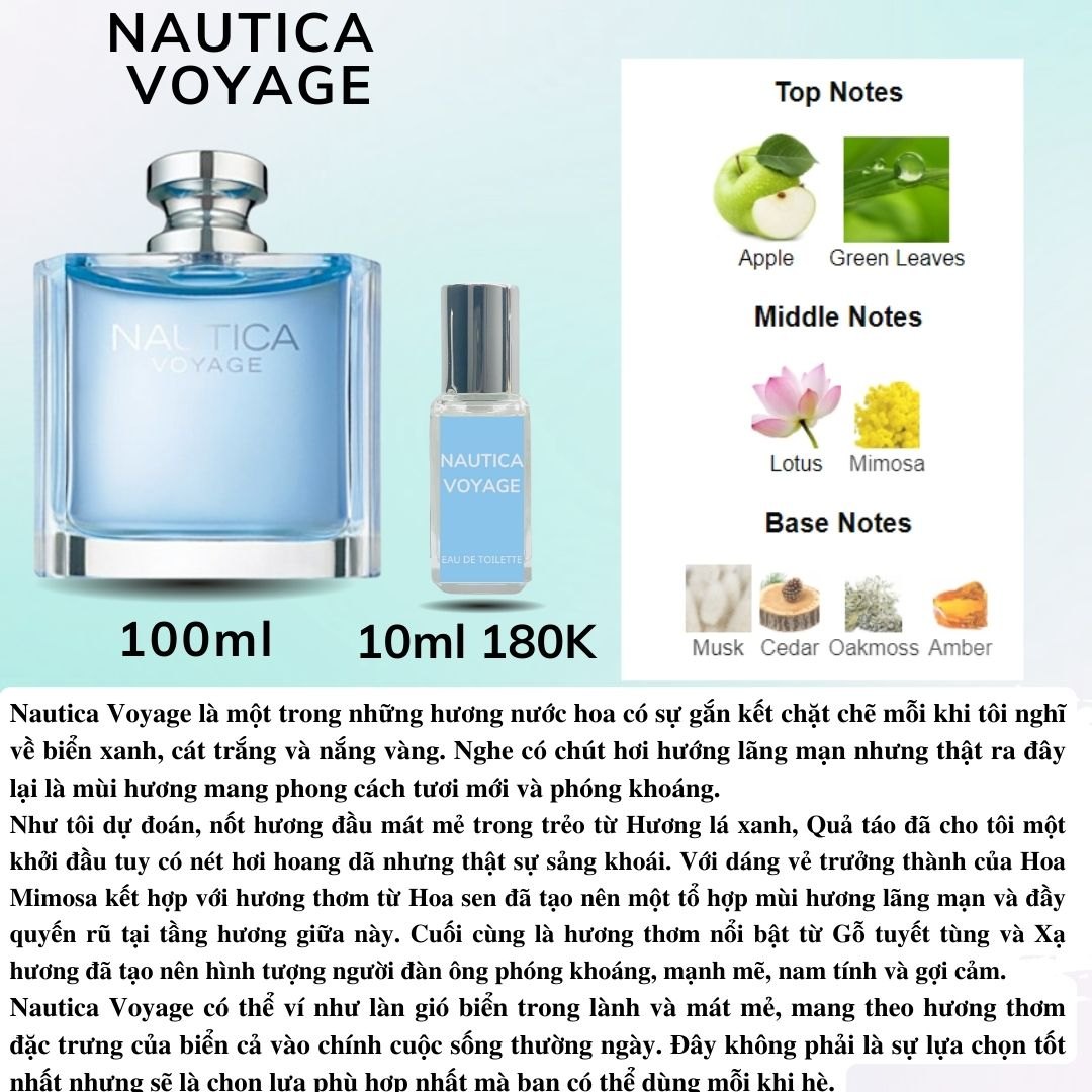 Nước hoa Nam - Nautica Voyage EDT