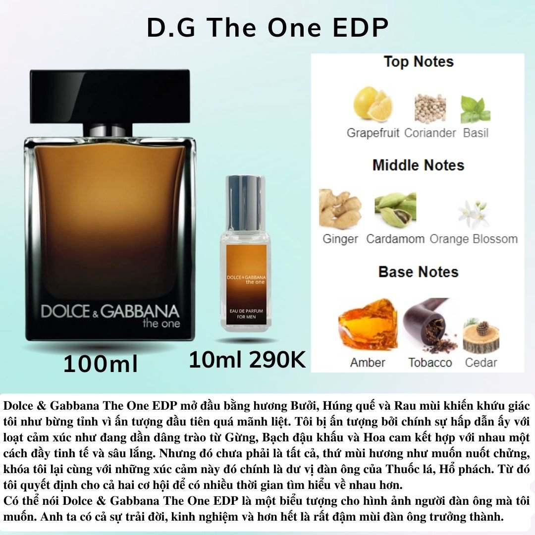 Nước hoa Nam - DG The One EDP