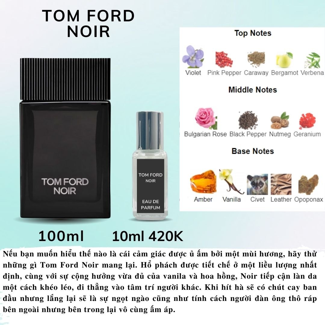 Nước hoa Nam - Tom Ford Noir EDP