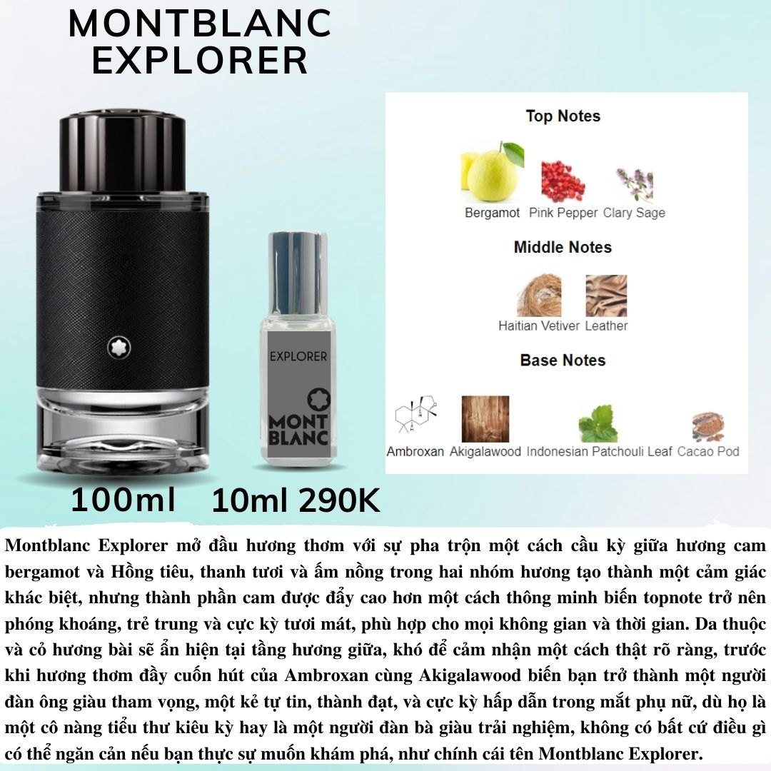 Nước hoa Nam - Montblanc Explorer EDP