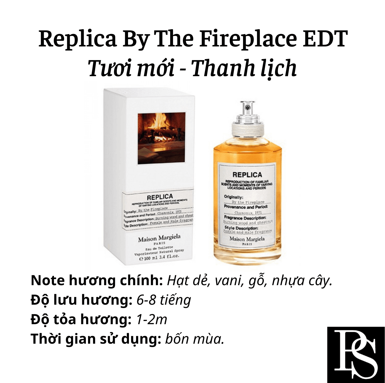 Nước hoa Niche - Maison Martin Margiela Replica By The Fireplace EDT