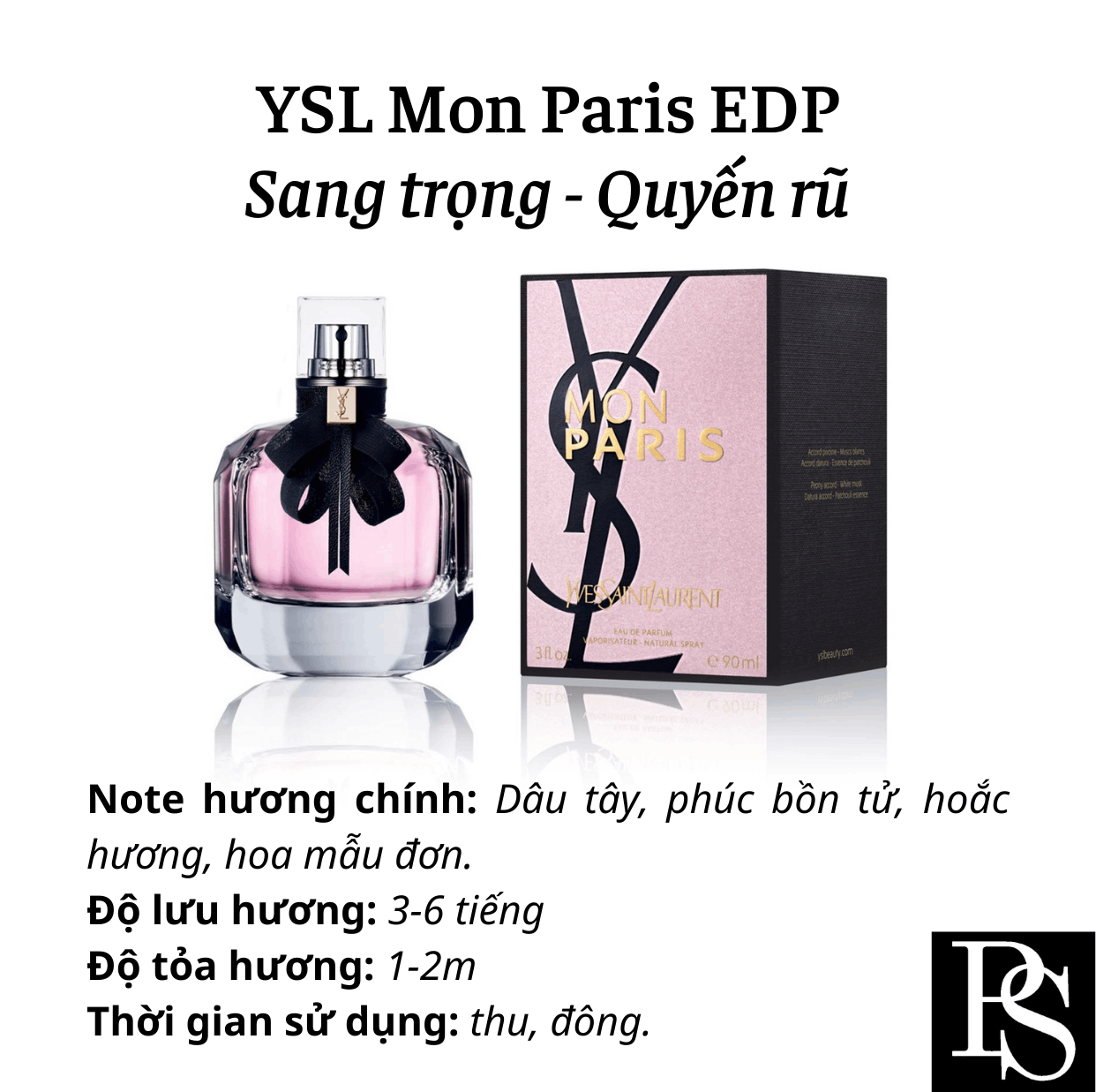 Nước hoa Nữ - YSL Mon Paris EDP