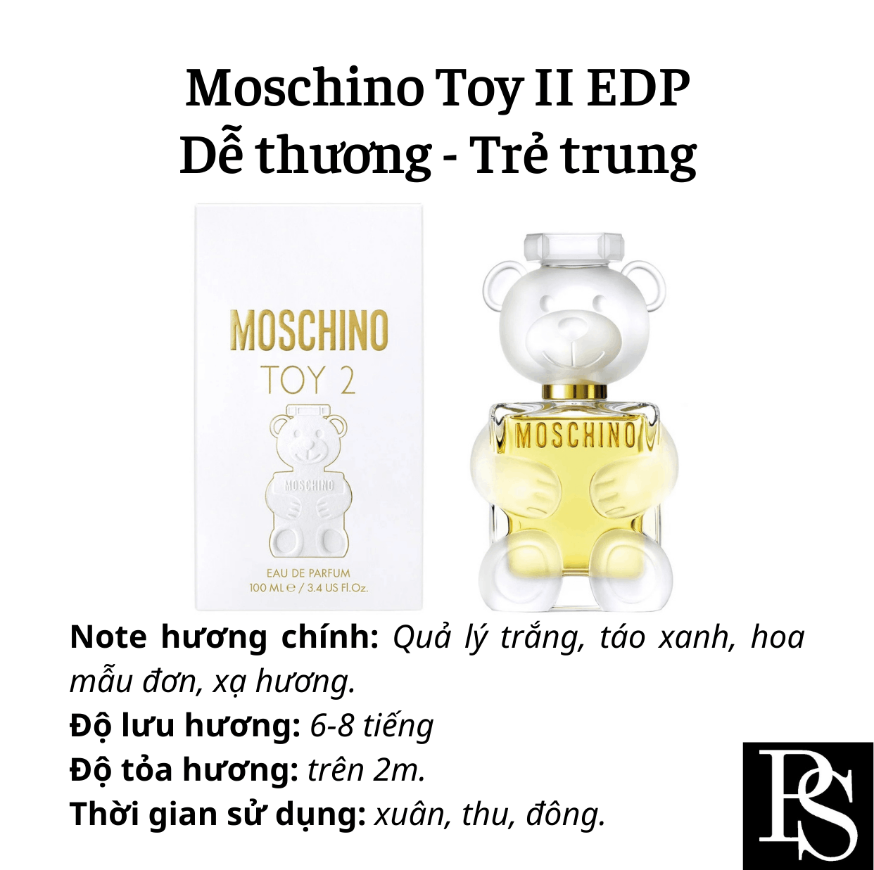 Nước hoa Nữ - Moschino Toy 2 EDP