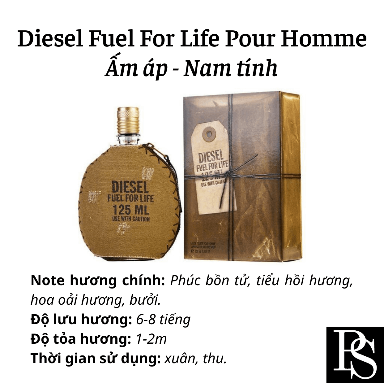 Nước hoa Nam - Diesel Fuel For Life Pour Homme EDP