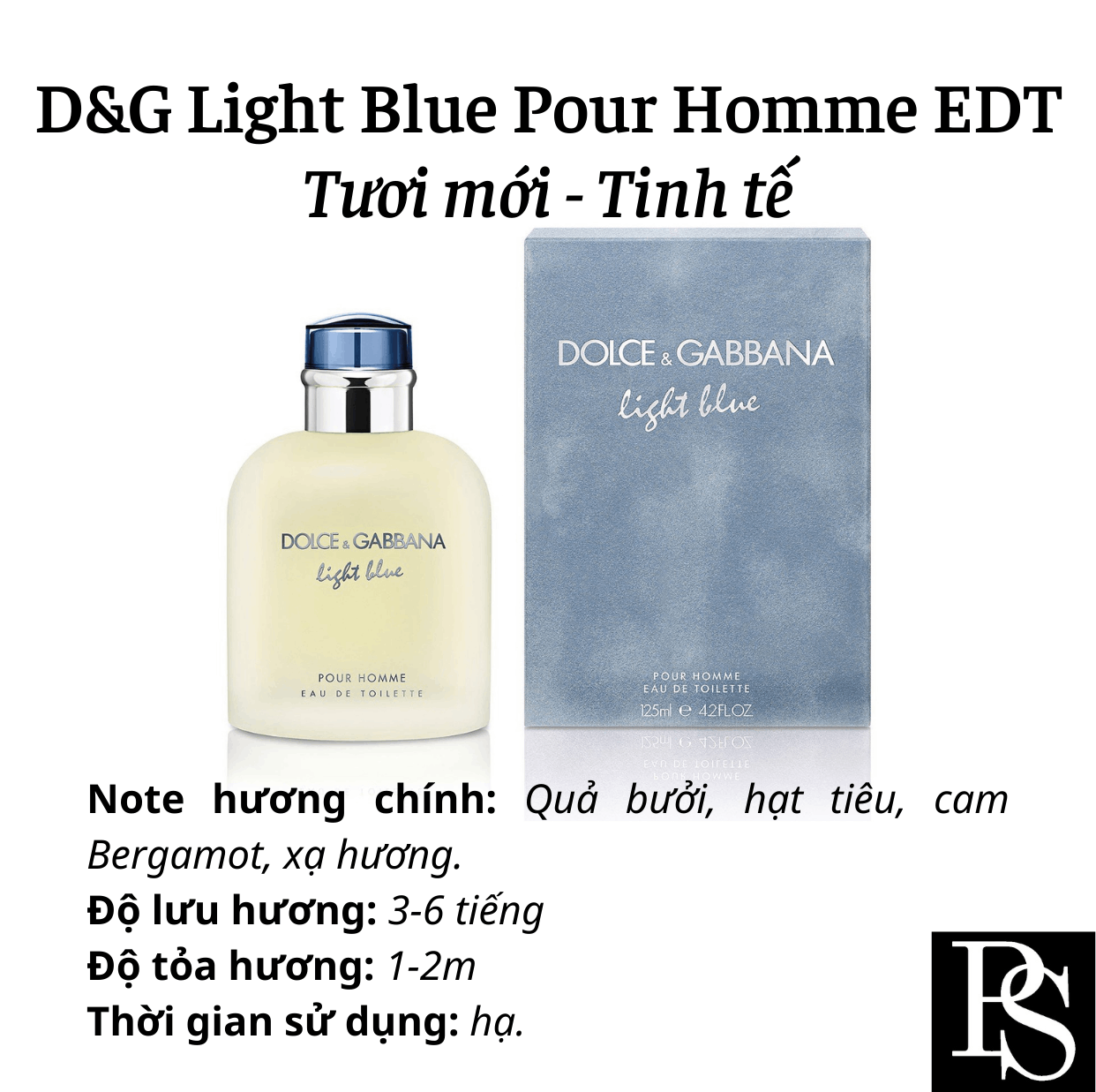 Nước hoa Nam - DG Light Blue EDT