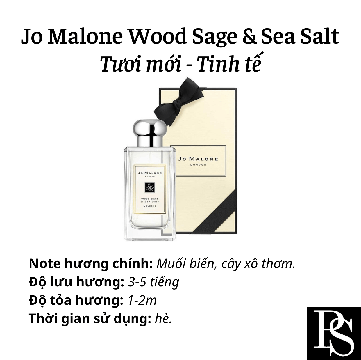 Nước hoa Niche - Jo Malone Wood Sage Sea Salt