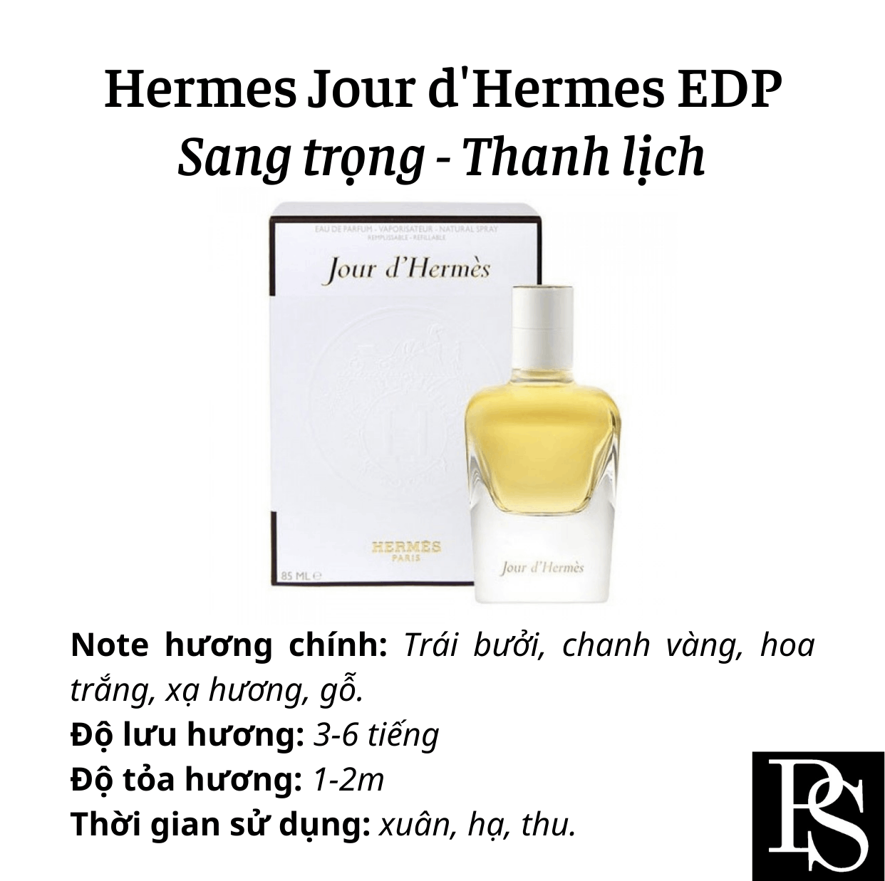 Nước hoa Nữ - Hermes Jour d'Hermes EDP