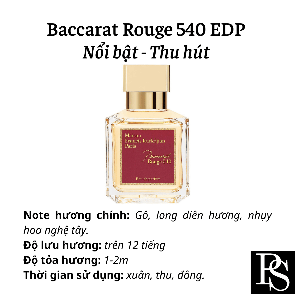 Nước hoa Niche - Maison Francis Kurkdjian Baccarat Rouge 540 EDP