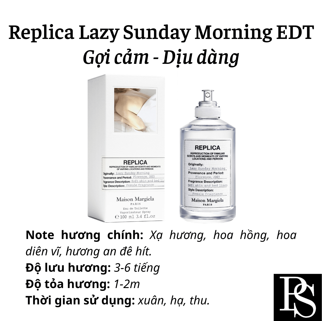 Nước hoa Niche - Maison Martin Margiela Replica Lazy Sunday Morning EDT