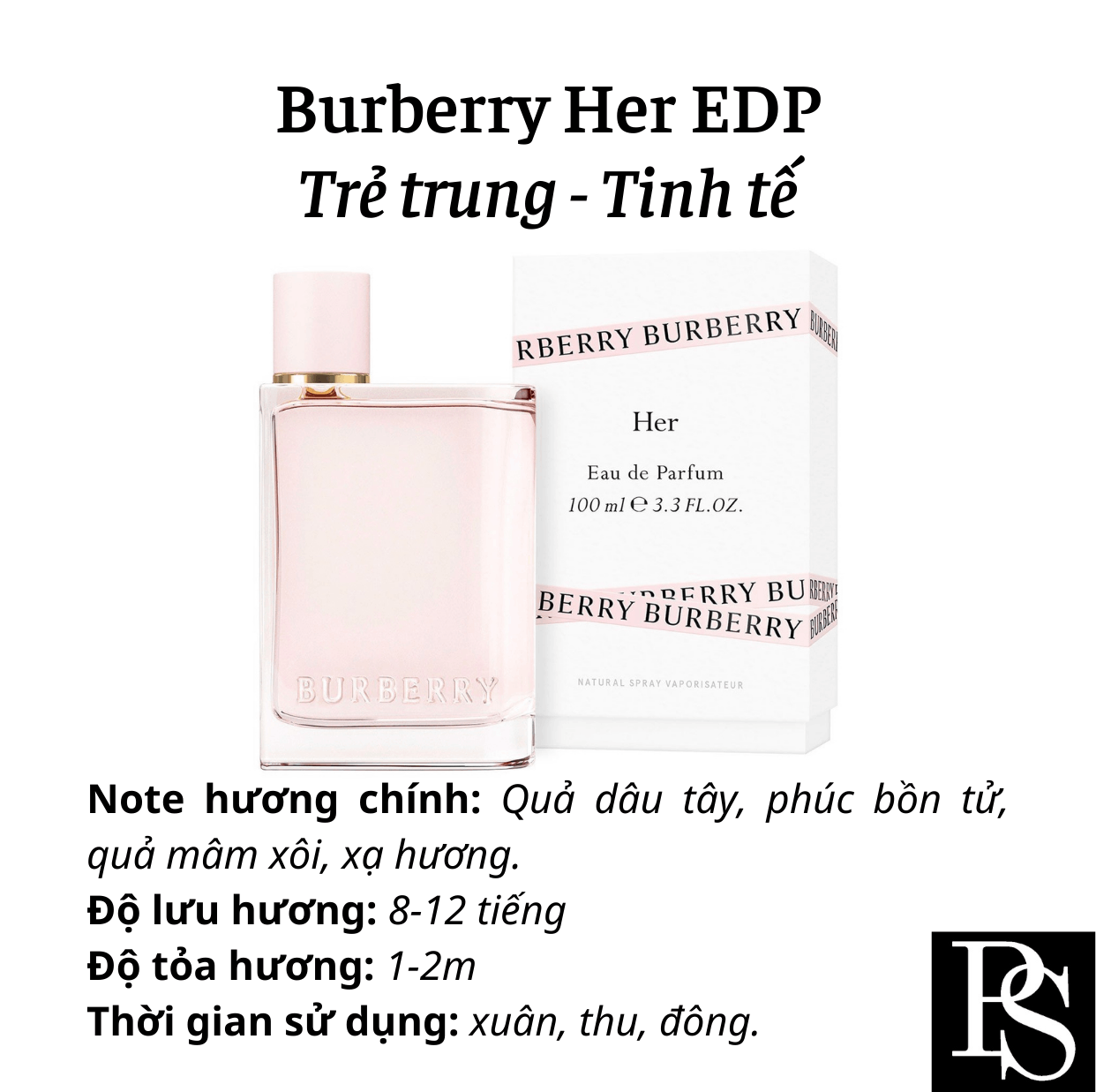 Nước hoa Nữ - Burberry Her EDP