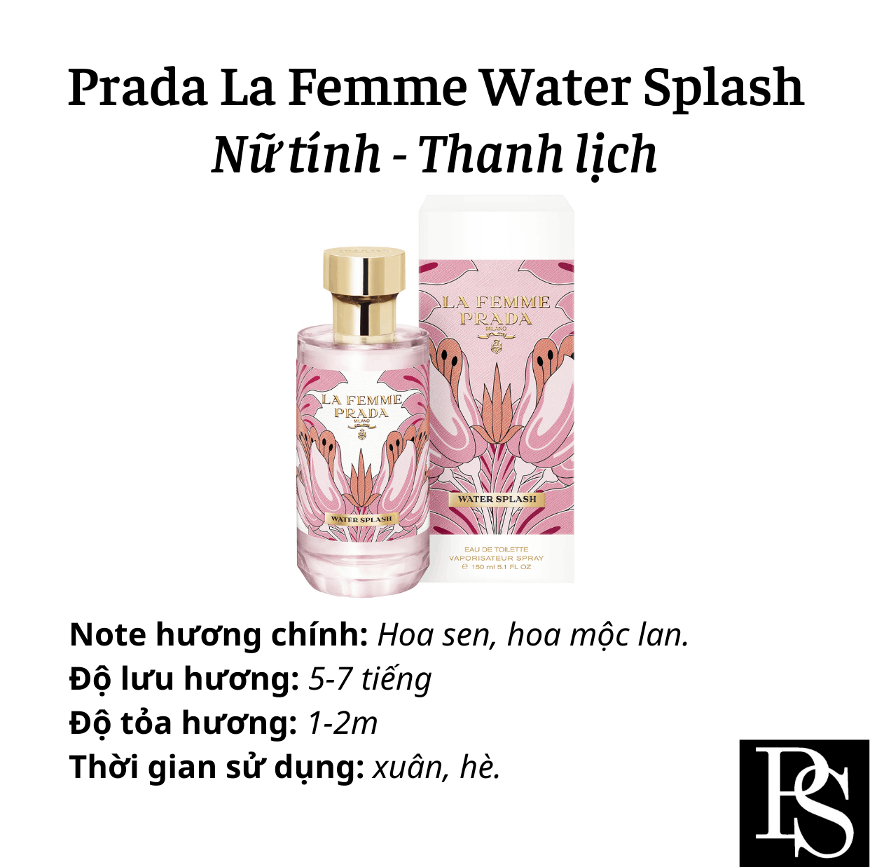 Nước hoa Nữ - Prada La Femme Water Splash