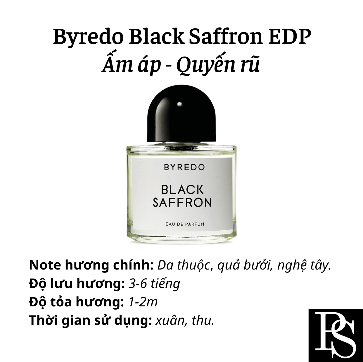 Nước hoa Niche - Byredo Parfums Black Saffron EDP