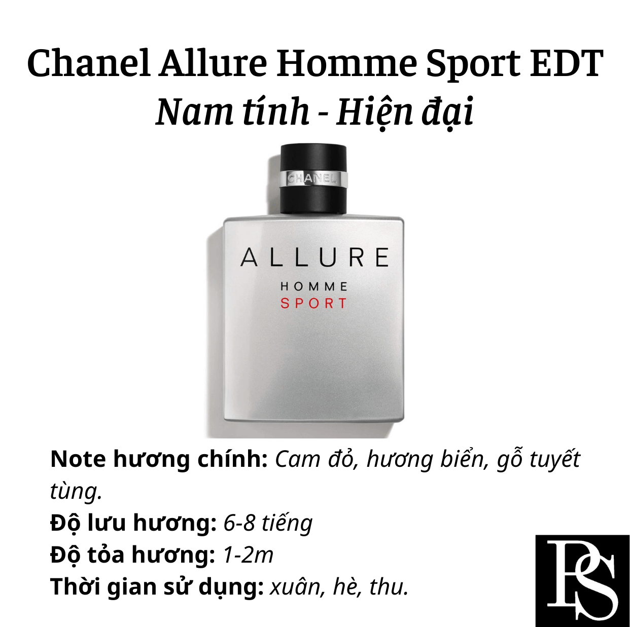 Nước hoa Nam - Chanel Allure Homme Sport EDT