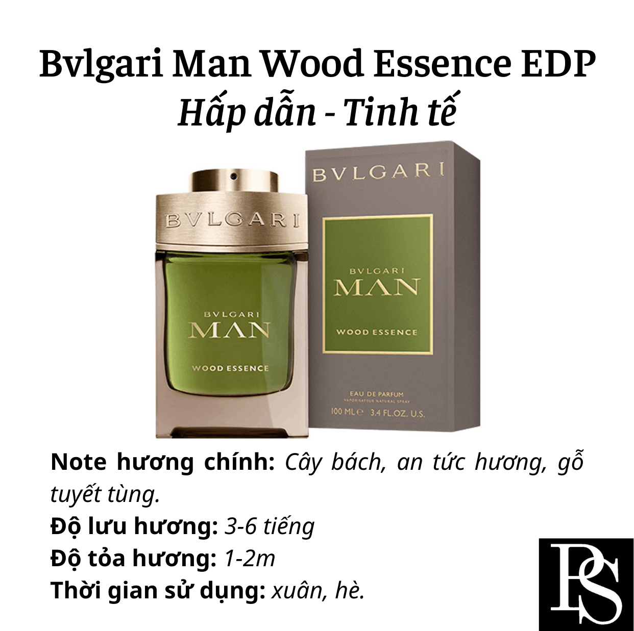 Nước hoa Nam - Bvlgari Man Wood Essence EDP