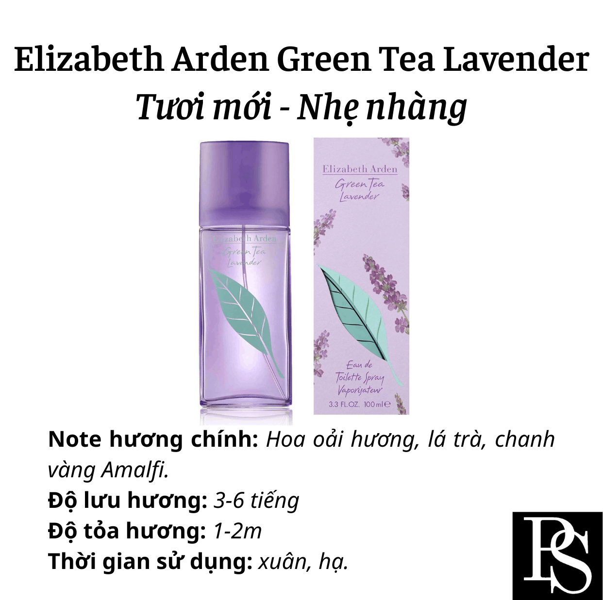 Nước hoa Nữ - Elizabeth Arden Green Tea Lavender Scent Spray EDP