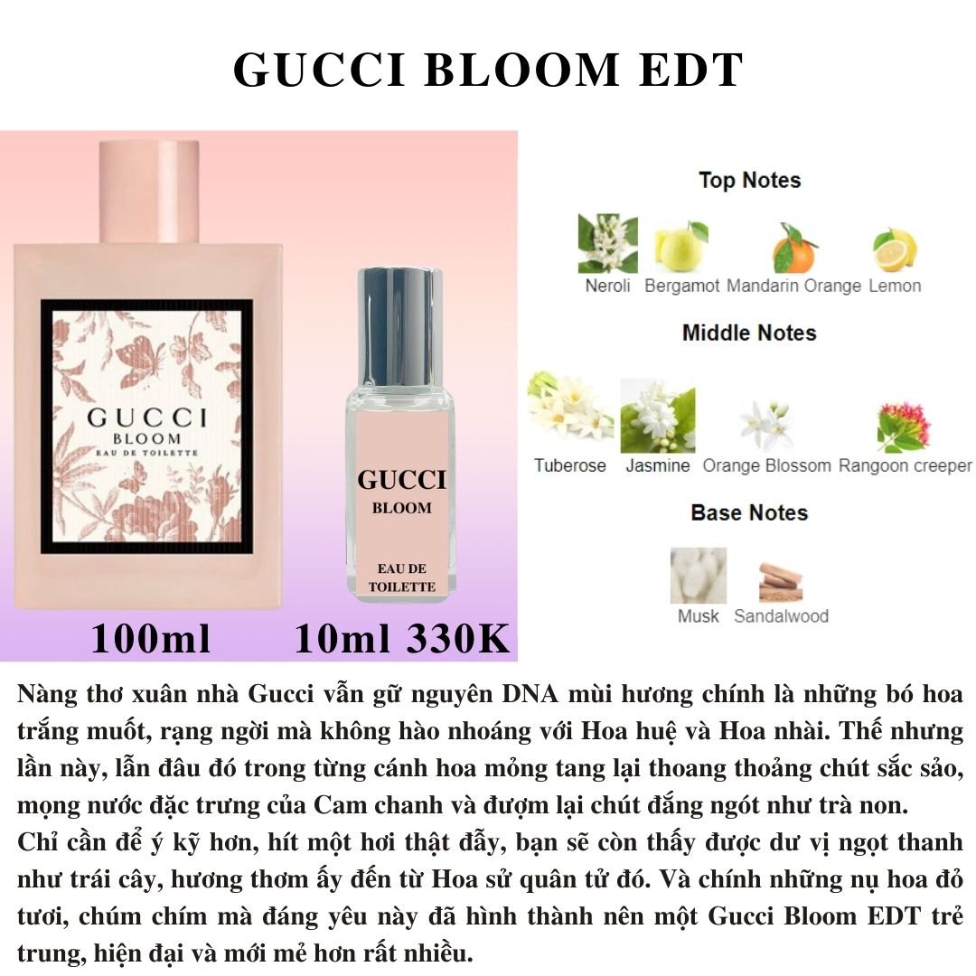 Gucci For Woman Collection - Chiết 10ml