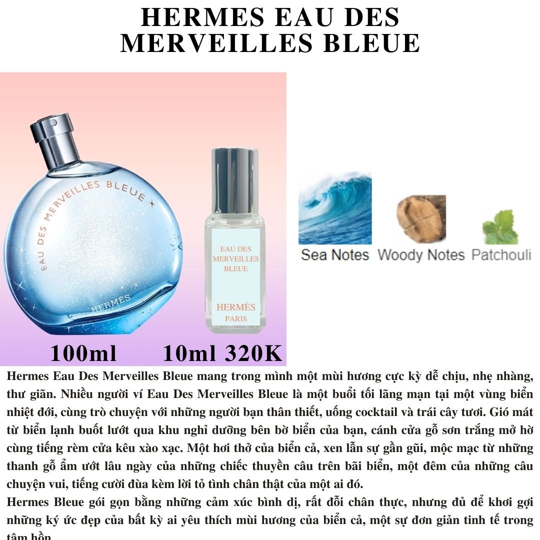 Hermes Collection - Chiết 10ml