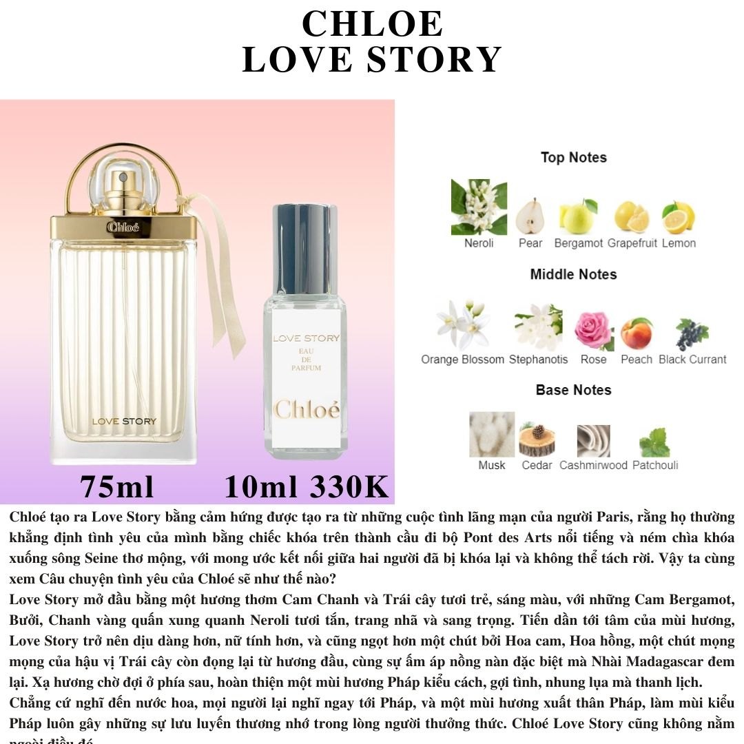 Nước hoa Nữ - Chloe Love Story EDP