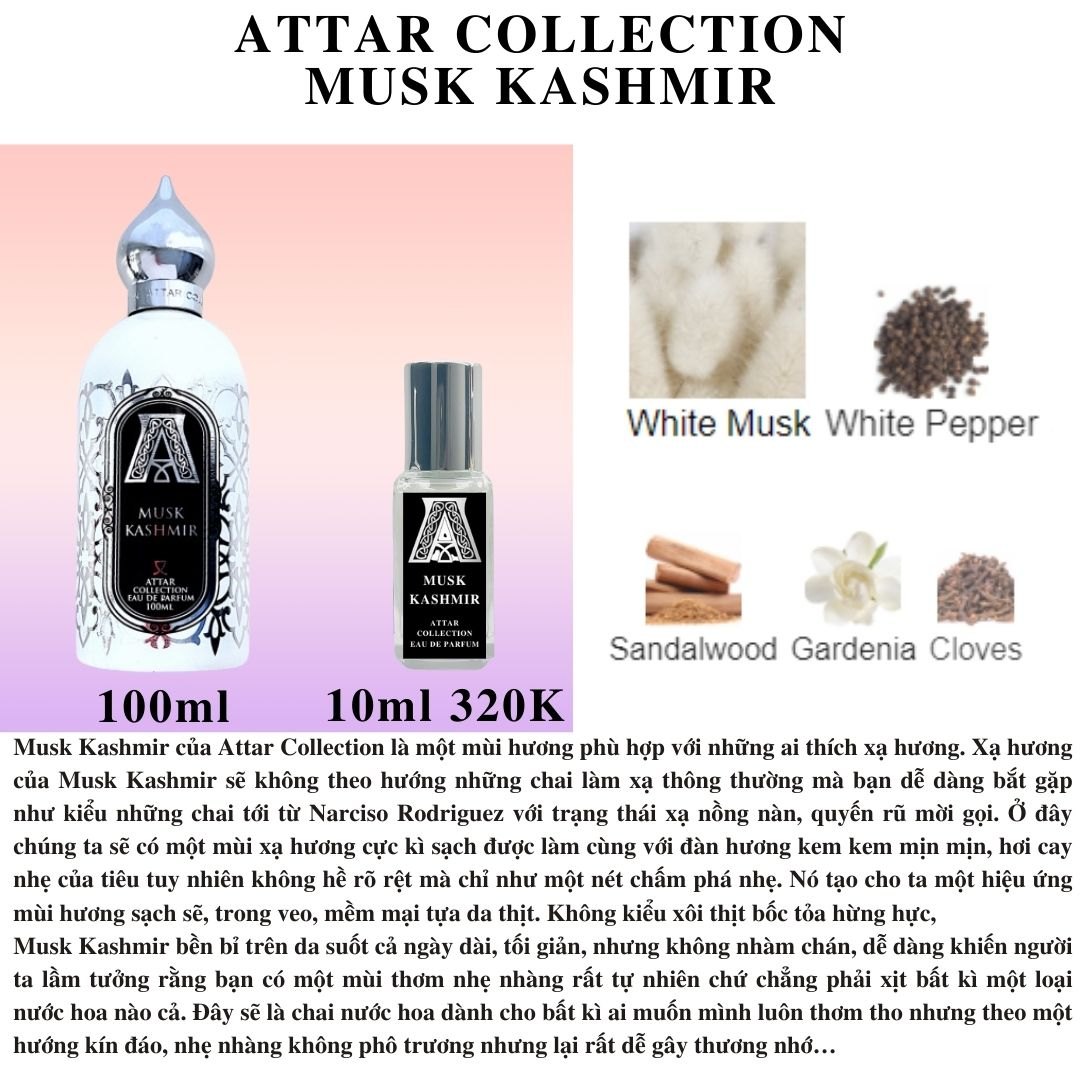 Nước hoa Nữ - Attar Musk Kashmir EDP