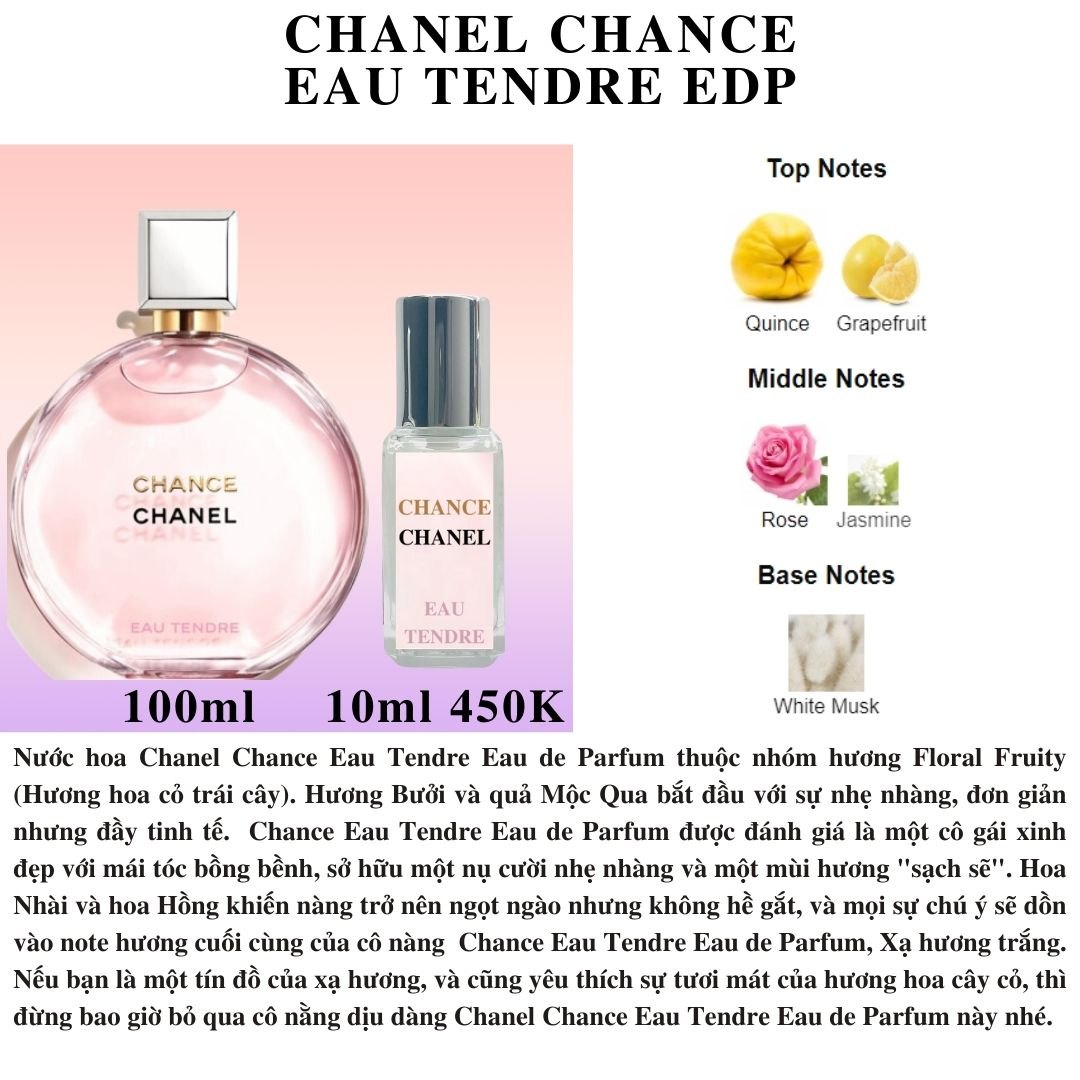 Nước hoa Nữ - Chanel Chance Eau Tendre EDP