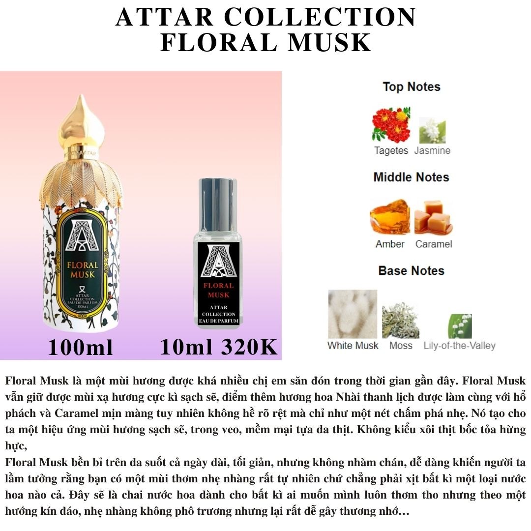 Nước hoa Nữ - Attar Floral Musk EDP