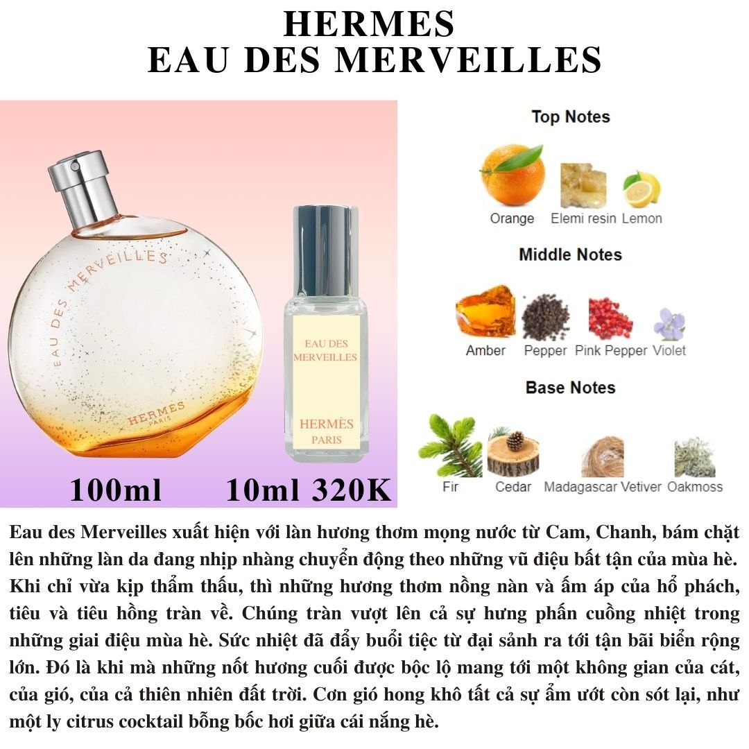 Hermes Collection - Chiết 10ml