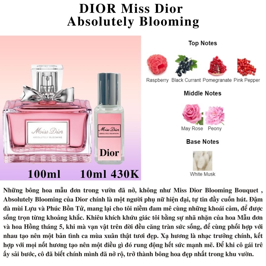 Nước hoa Nữ - Dior Miss Dior Absolutely Blooming EDP