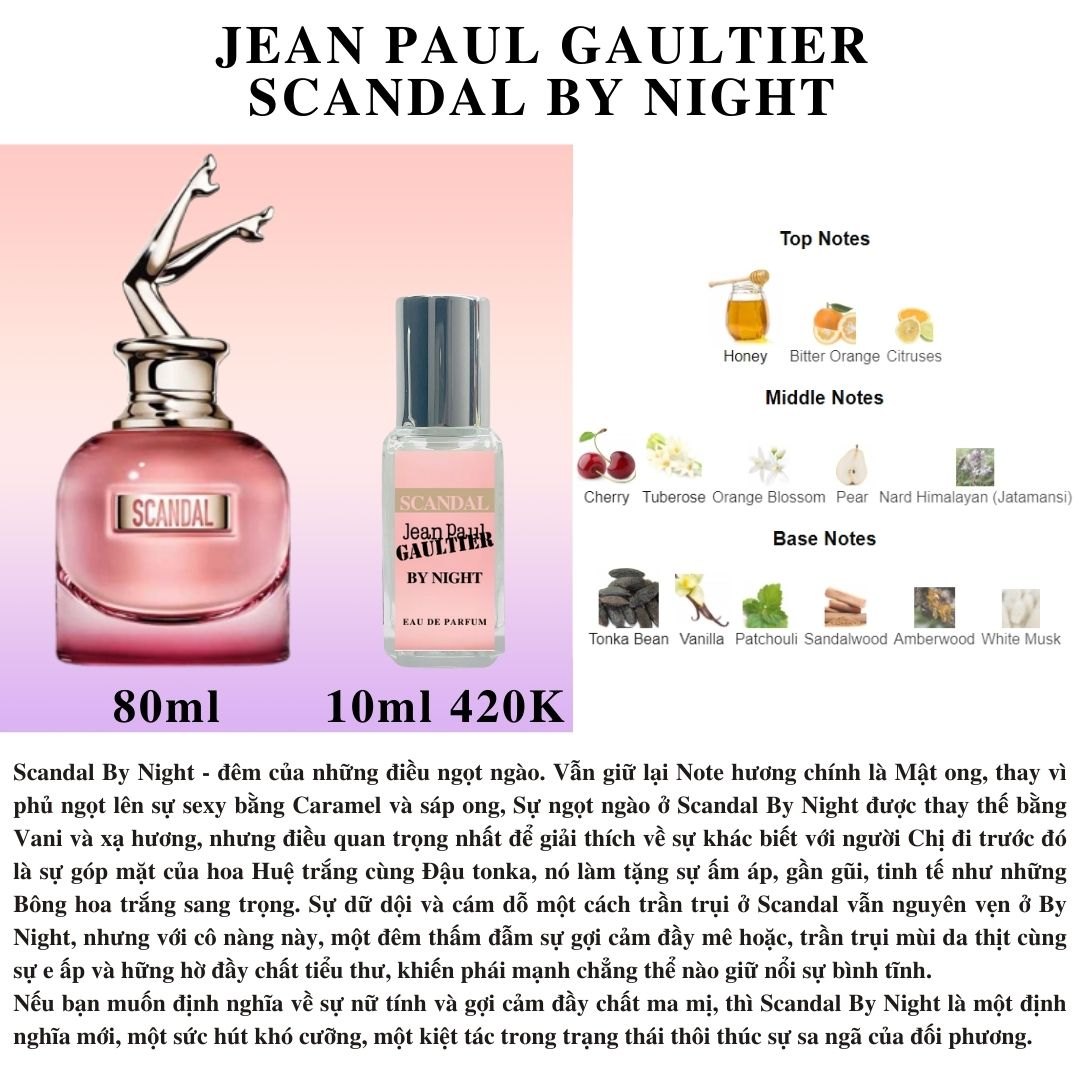 Nước hoa Nữ - Jean Paul Gaultier Scandal By Night