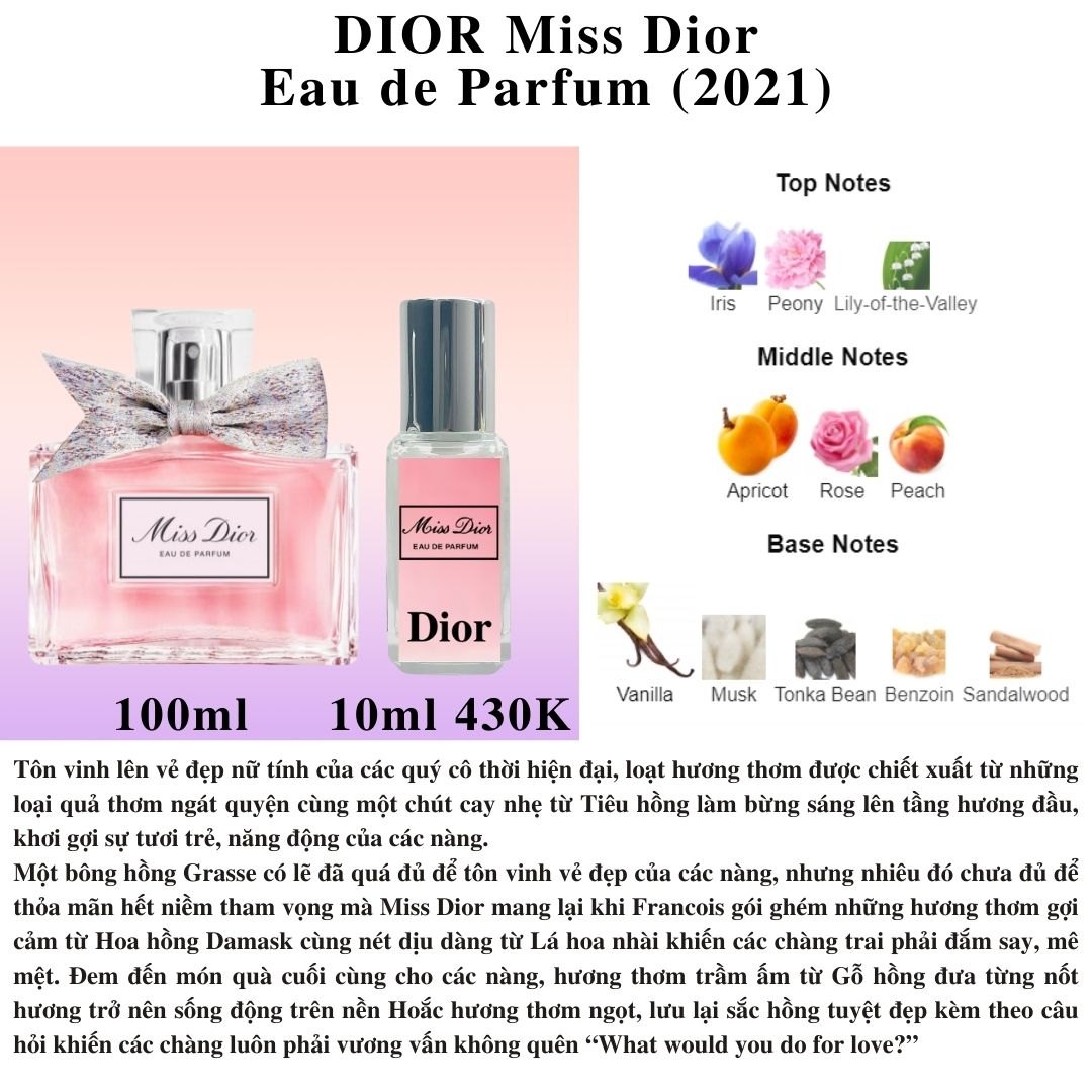 DIOR Collection - Chiết 10ml