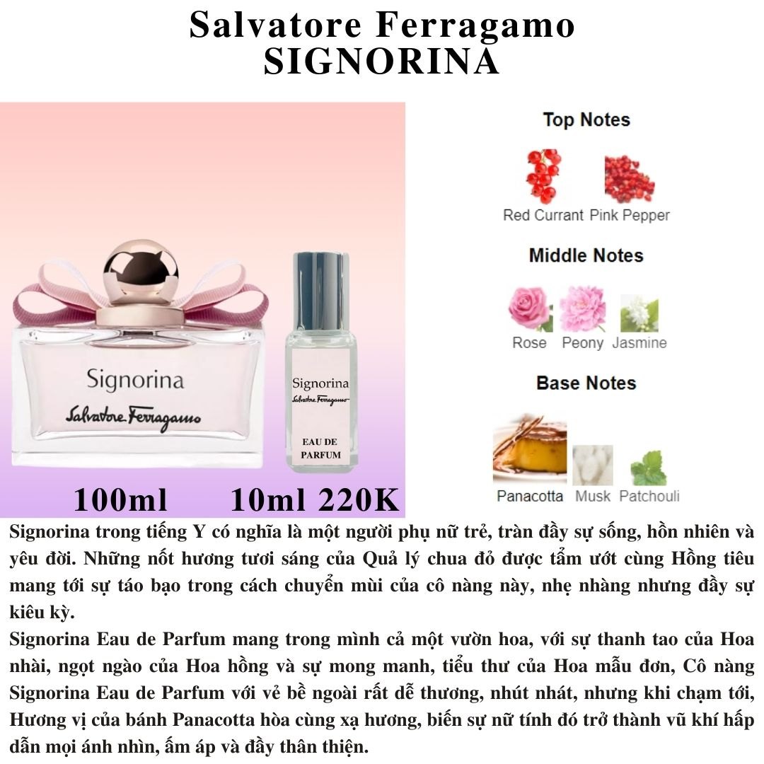 Nước hoa Nữ - Salvatore Ferragamo Signorina EDP