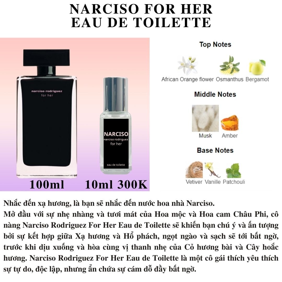 Narciso Rodriguez Collection - Chiết 10ml