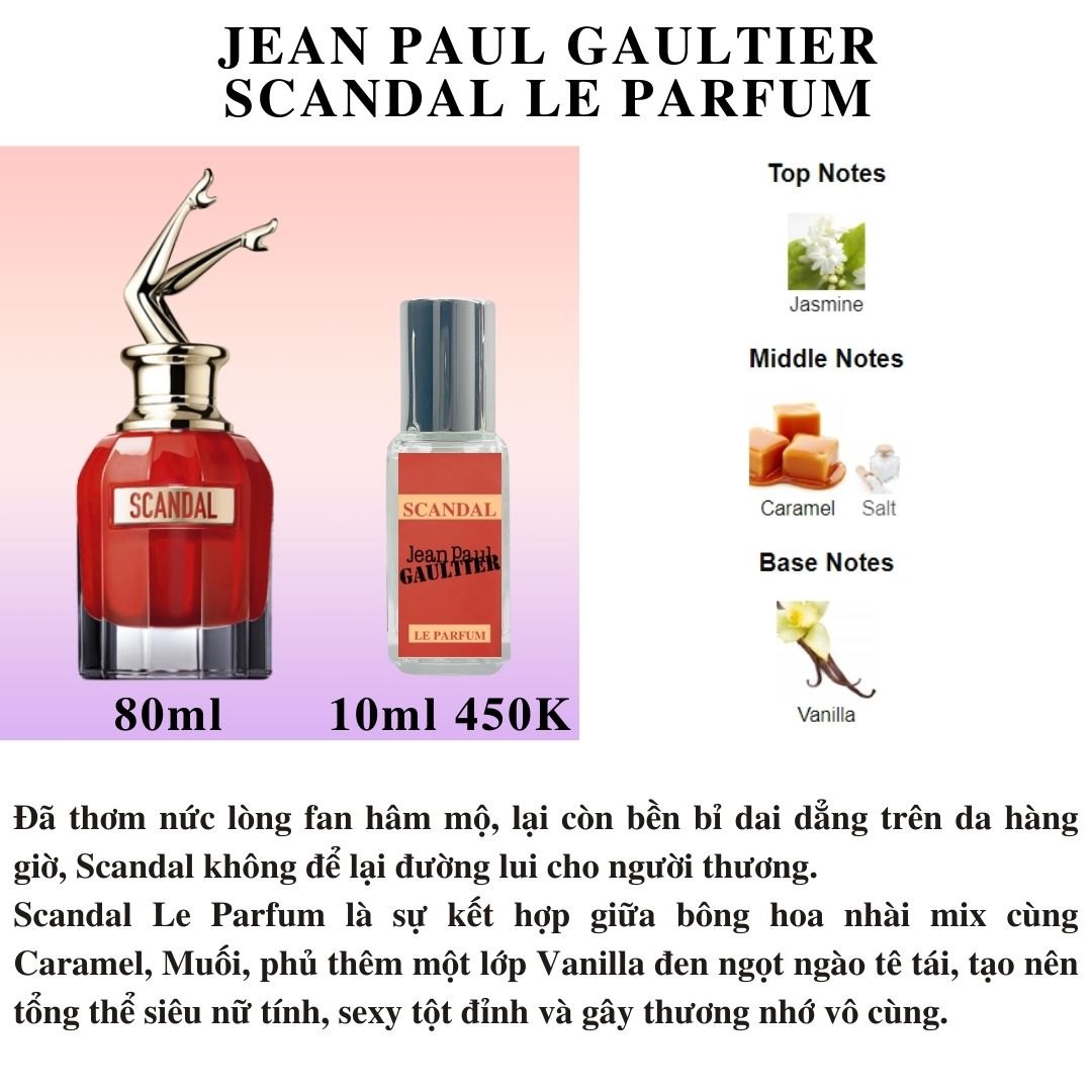 Nước hoa Nữ - Jean Paul Gaultier Scandal Le Parfum