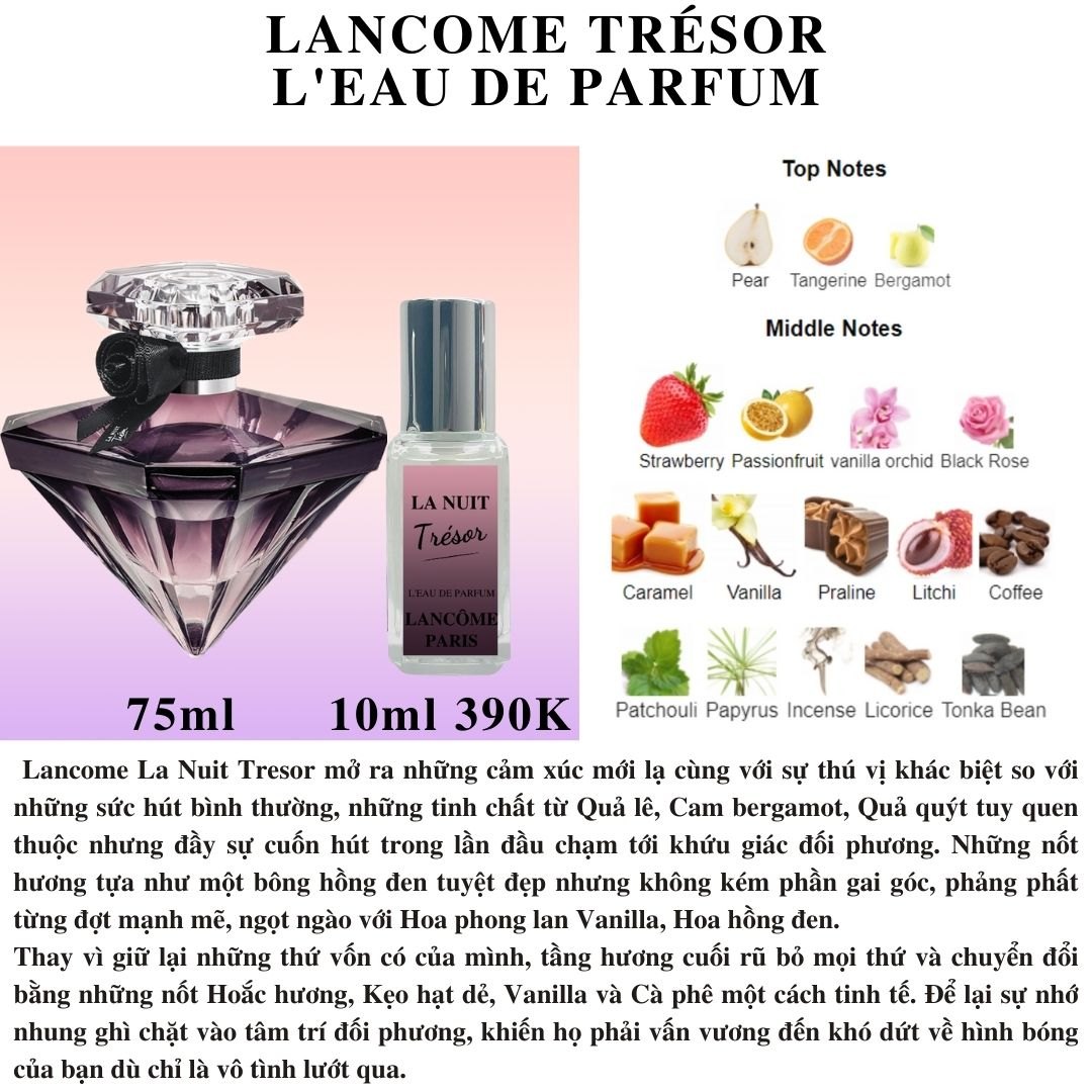 Nước hoa Nữ - Lancome La Nuit Trésor L'eau de Parfum