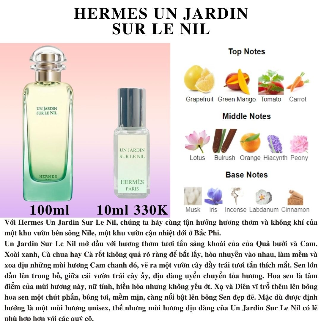 Hermes Collection - Chiết 10ml