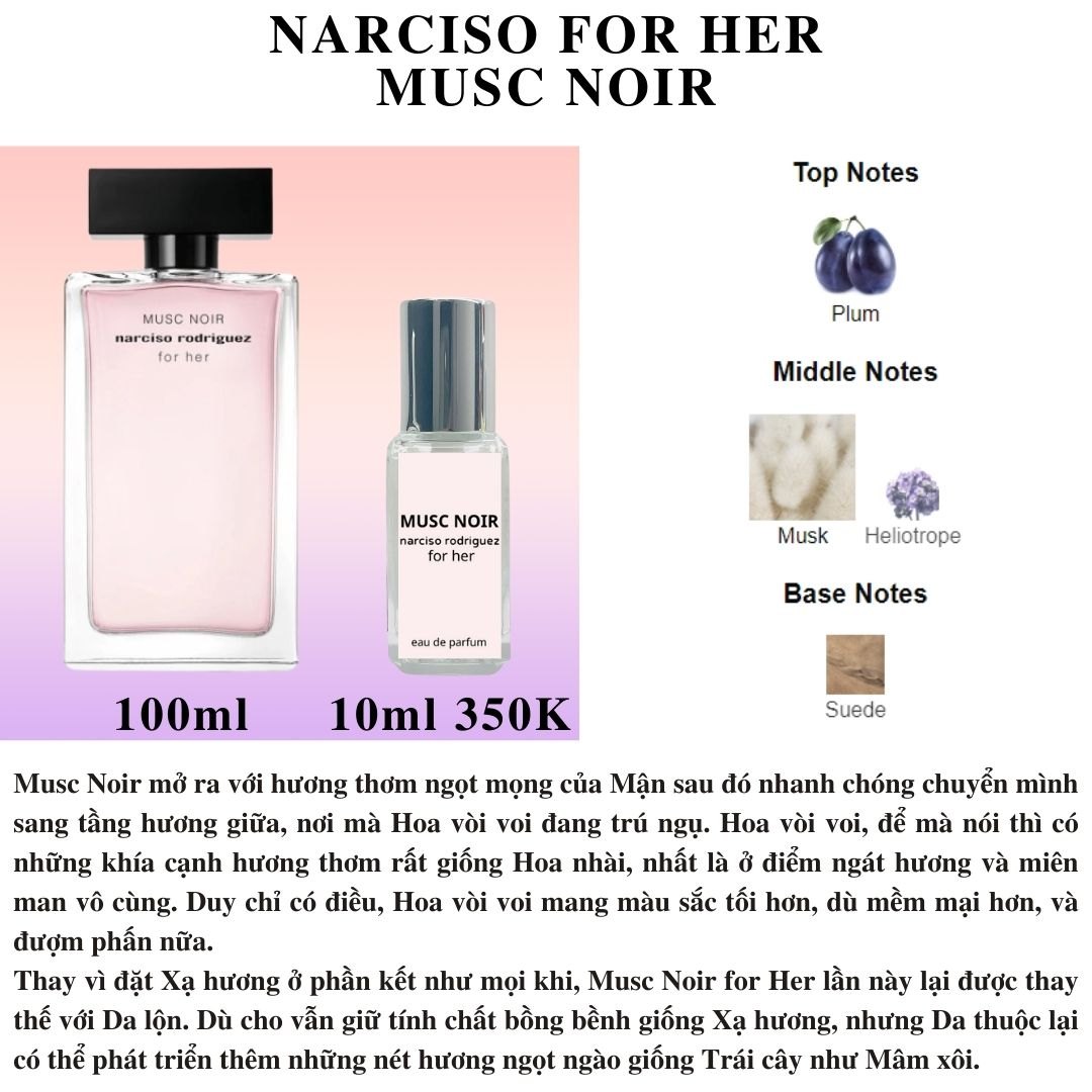 Narciso Rodriguez Collection - Chiết 10ml