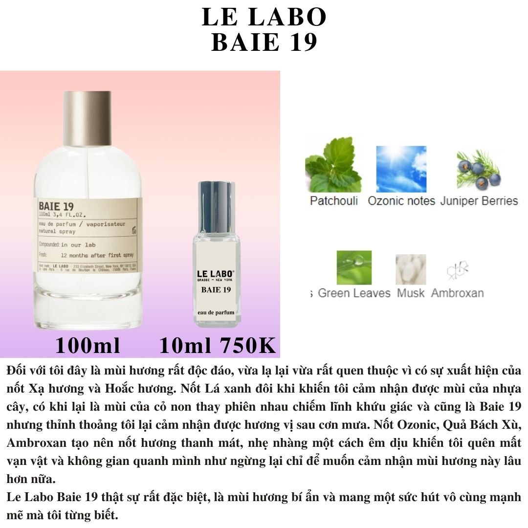 Le Labo Collection - Chiết 10ml