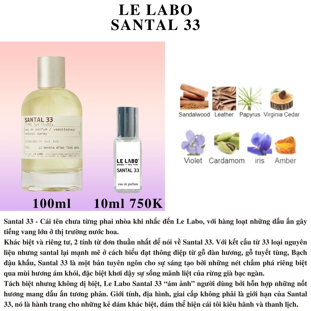 Le Labo Collection - Chiết 10ml