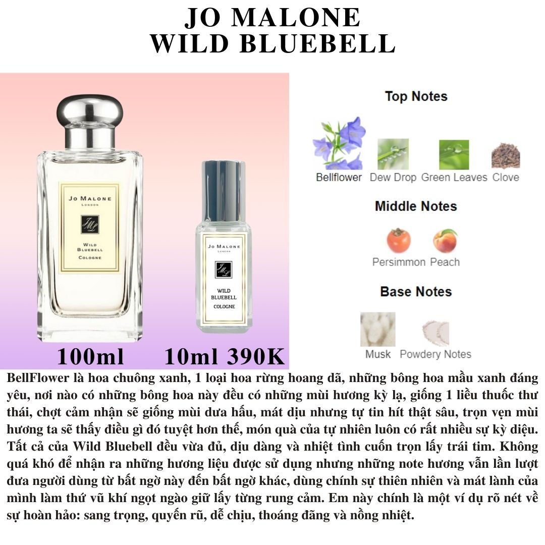 Nước hoa Niche - Jo Malone Wild Bluebell