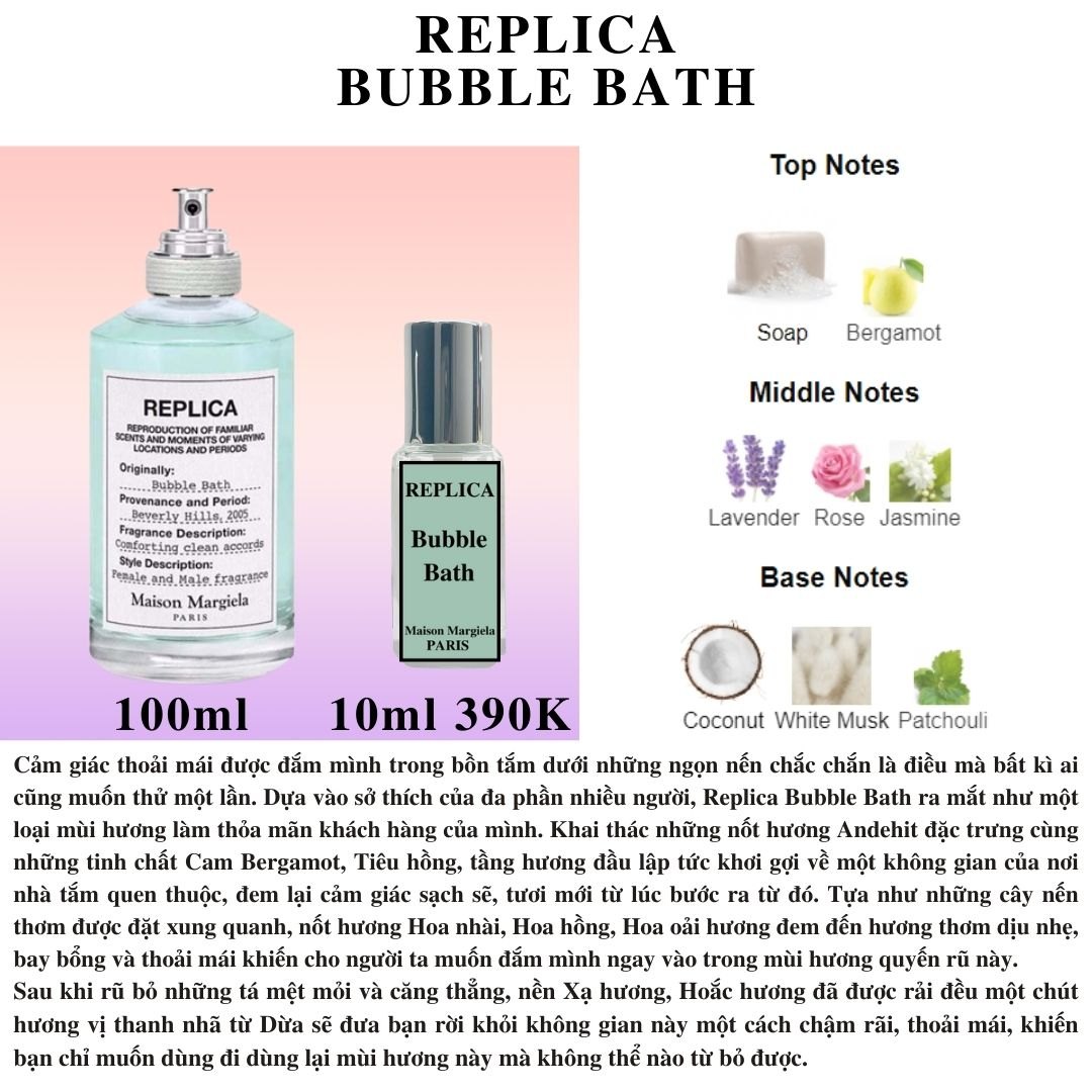 Nước hoa Niche - Maison Martin Margiela Replica Bubble Bath EDT