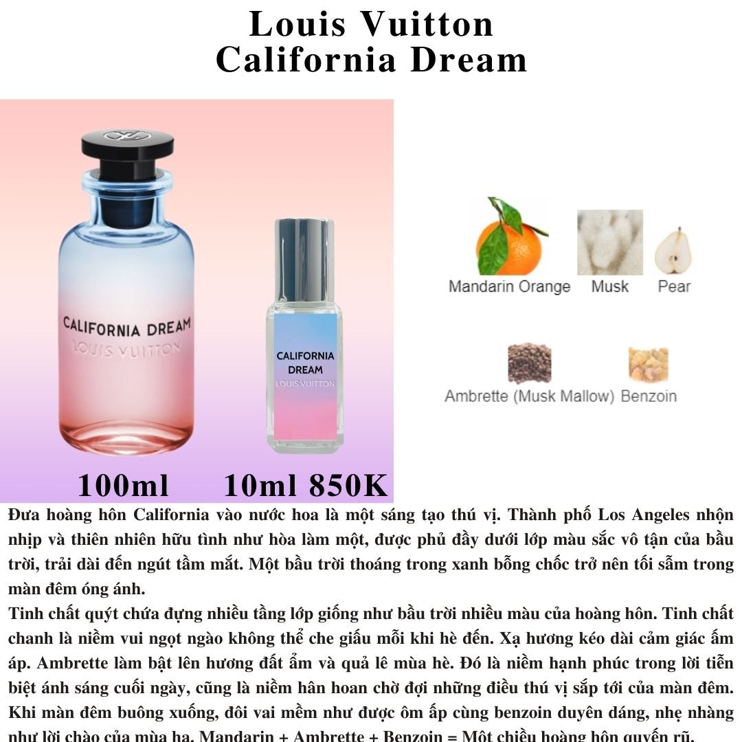 Nước Hoa Unisex Louis Vuitton On The Beach EDP | Vilip Shop - Mỹ phẩm chính  hãng