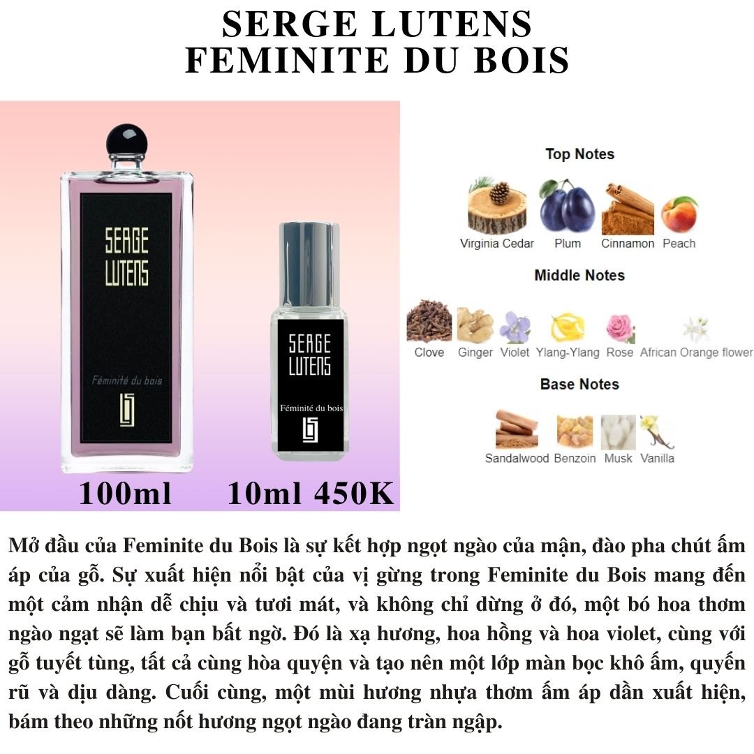 Serge Lutens Collection - Chiết 10ml