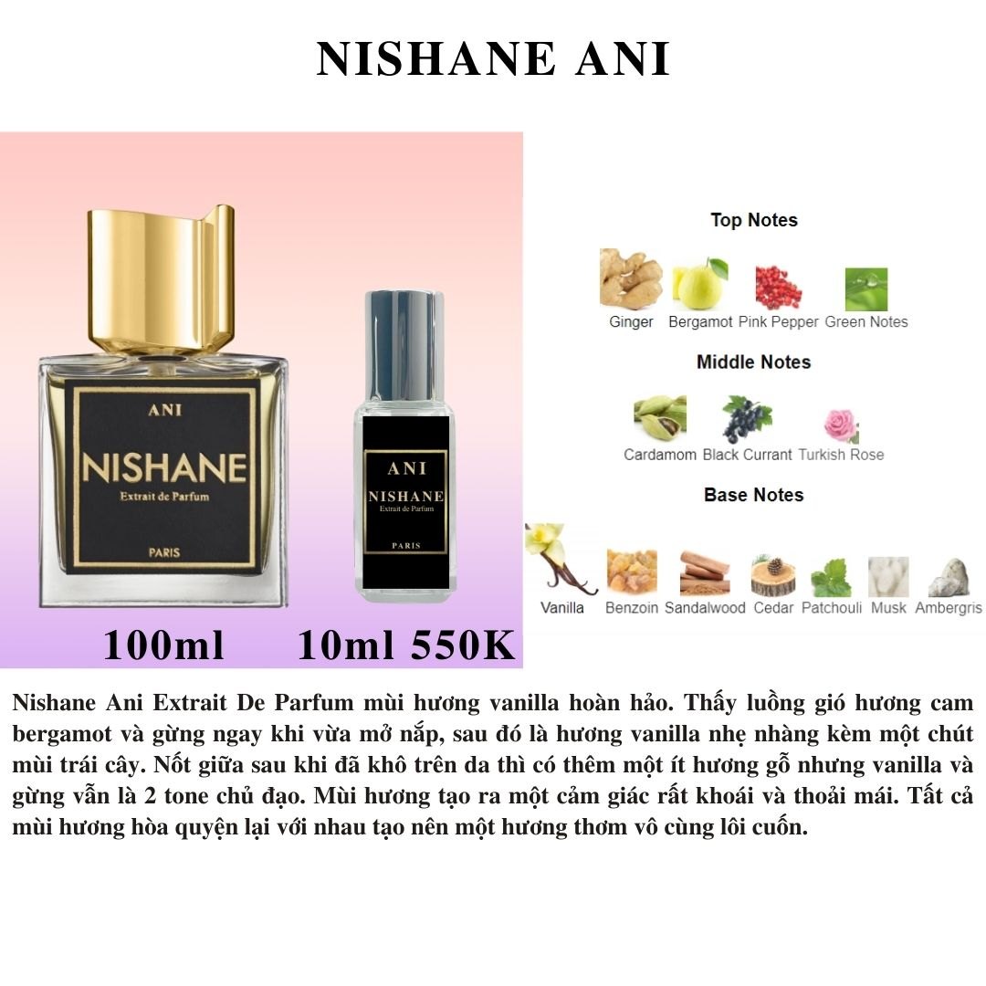 Nishane Collection - Chiết 10ml