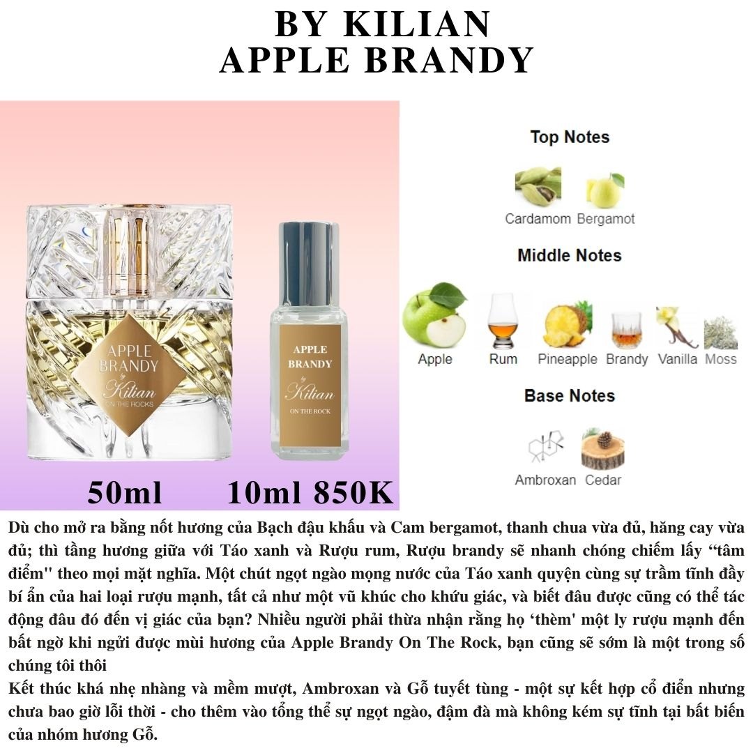 Nước hoa Niche - By Kilian Apple Brandy On The Rocks EDP