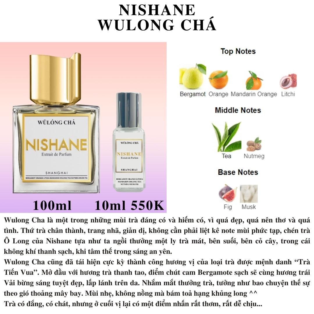 Nước hoa Niche - Nishane Wulong Cha Extrait De Parfum