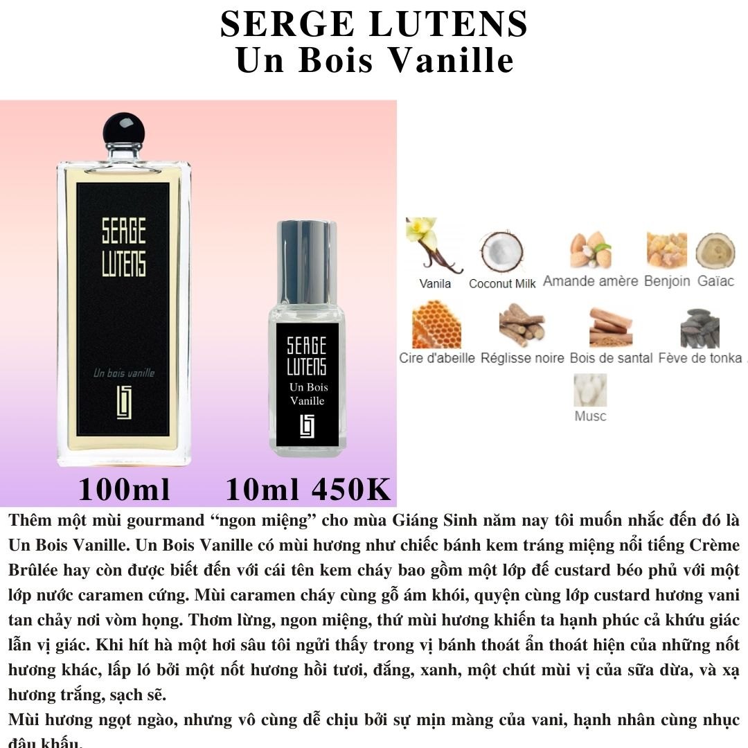 Serge Lutens Collection - Chiết 10ml