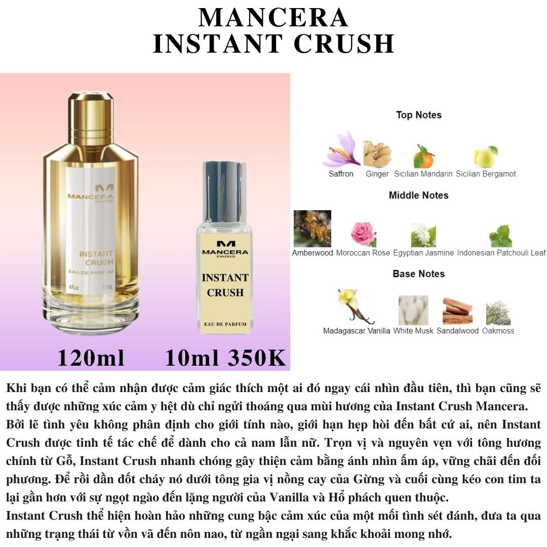 Nước hoa Niche - Mancera Instant Crush