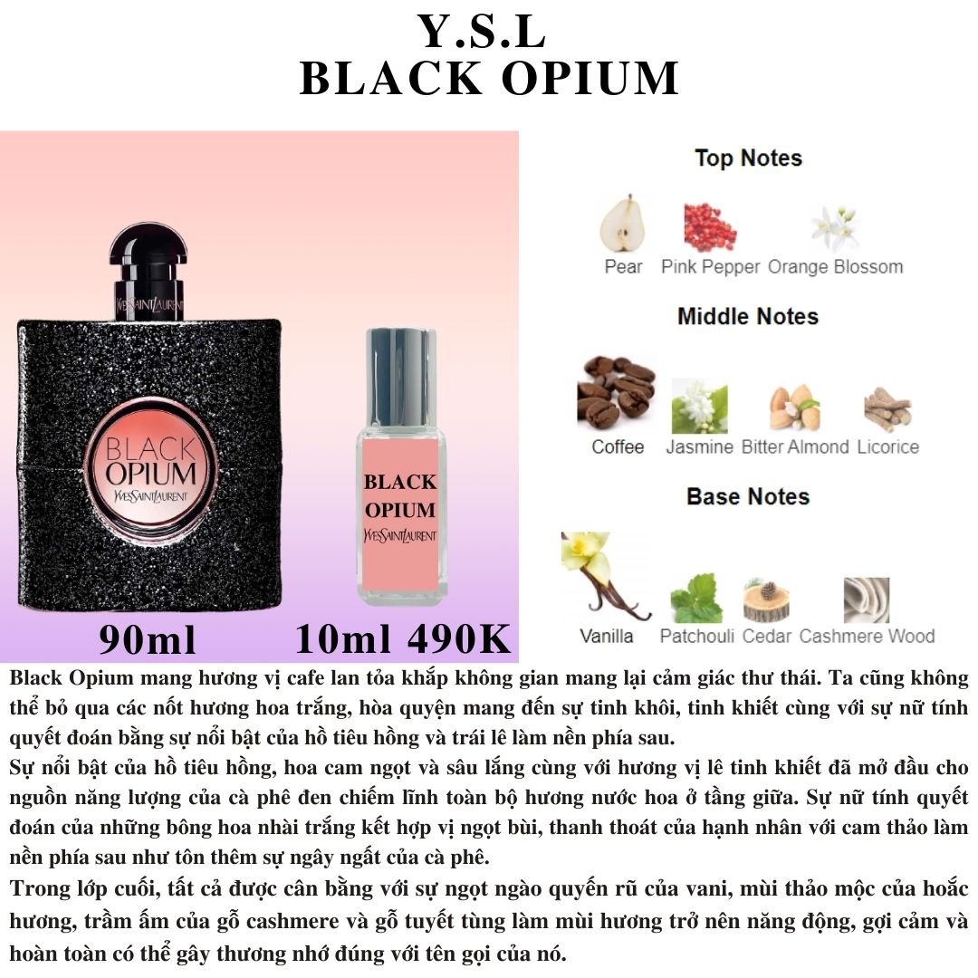 Nước hoa Nữ - YSL Black Opium EDP