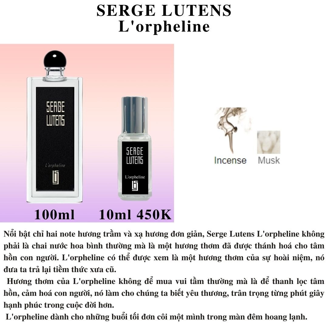 Serge Lutens Collection - Chiết 10ml