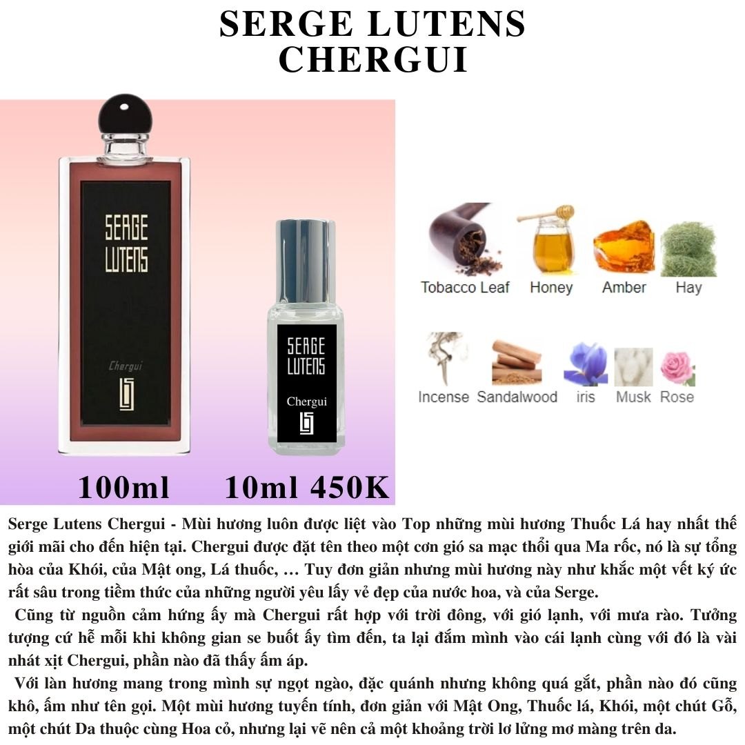 Serge Lutens Collection - Chiết 10ml