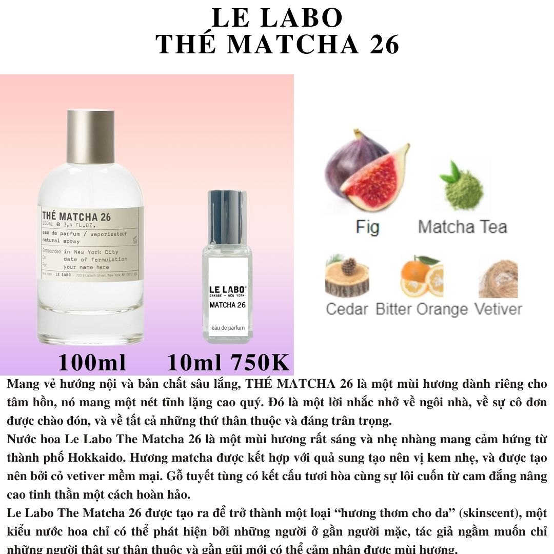 Le Labo Collection - Chiết 10ml